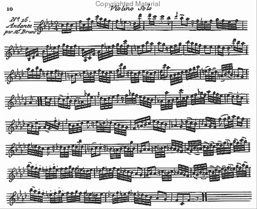 Caprices and Airs varies in the form of an etude for solo violin - Opus I Violin Solo scores gallery preview page 3