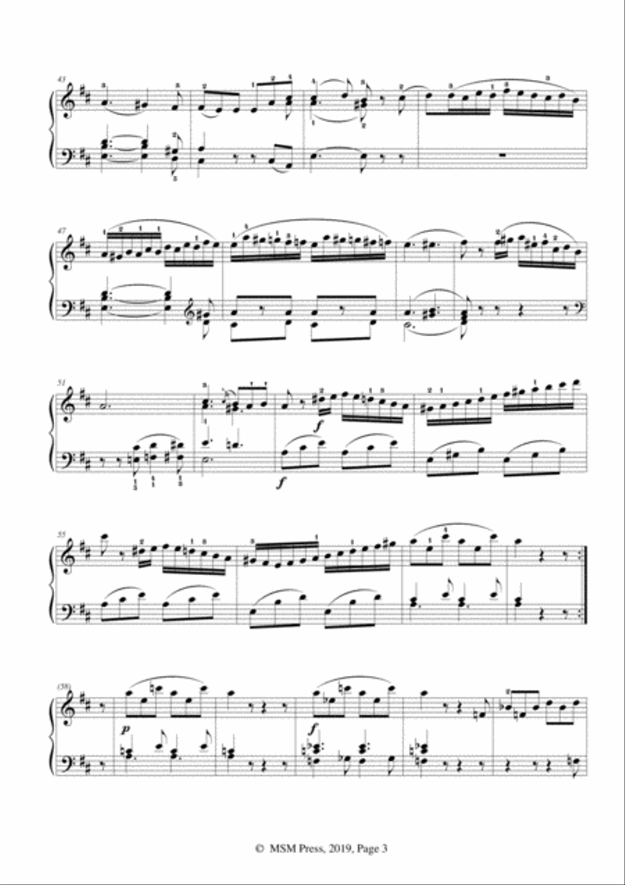 Mozart-Piano Sonata in B flat Major,K.570,No.3 Piano Solo scores gallery preview page 5