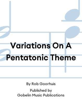 Book cover for Variations On A Pentatonic Theme