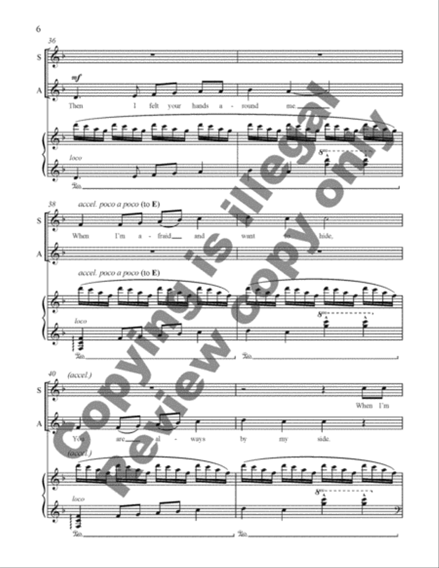 Blessings from the Children: 3. On Morning Wings 2-Part scores gallery preview page 6