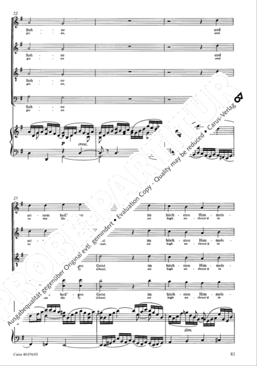 Hymn of Praise, MWV A 18 SSAATB scores gallery preview page 82