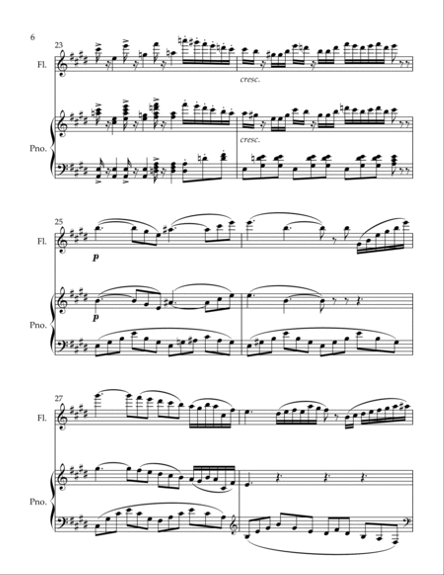 Adage Flute Solo scores gallery preview page 6