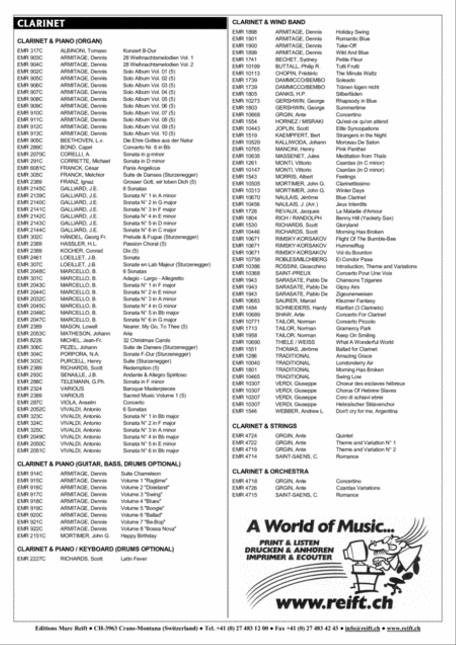 8 Happy Pieces Clarinet Duet scores gallery preview page 11