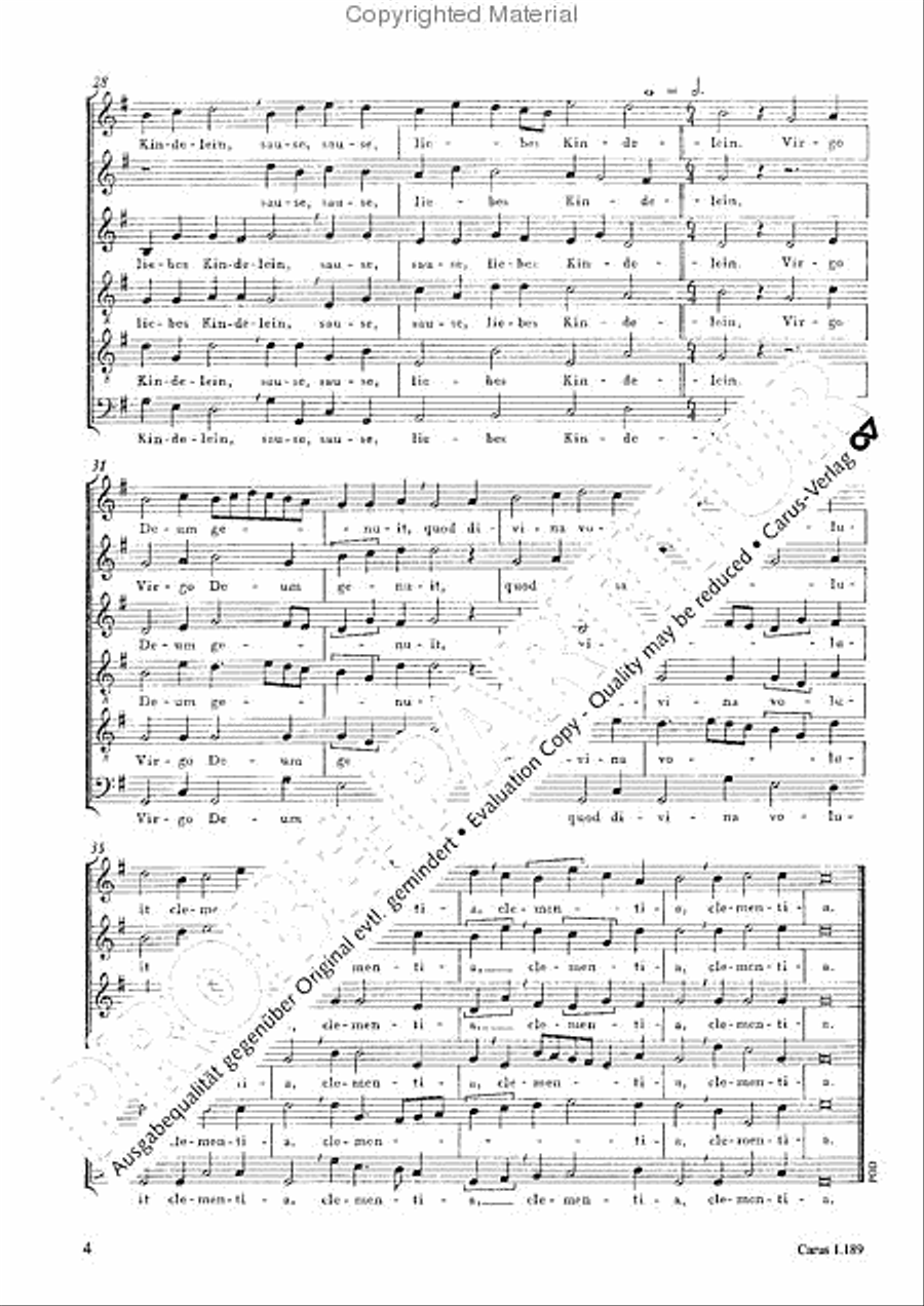 Joseph, lieber Joseph mein Choir scores gallery preview page 5