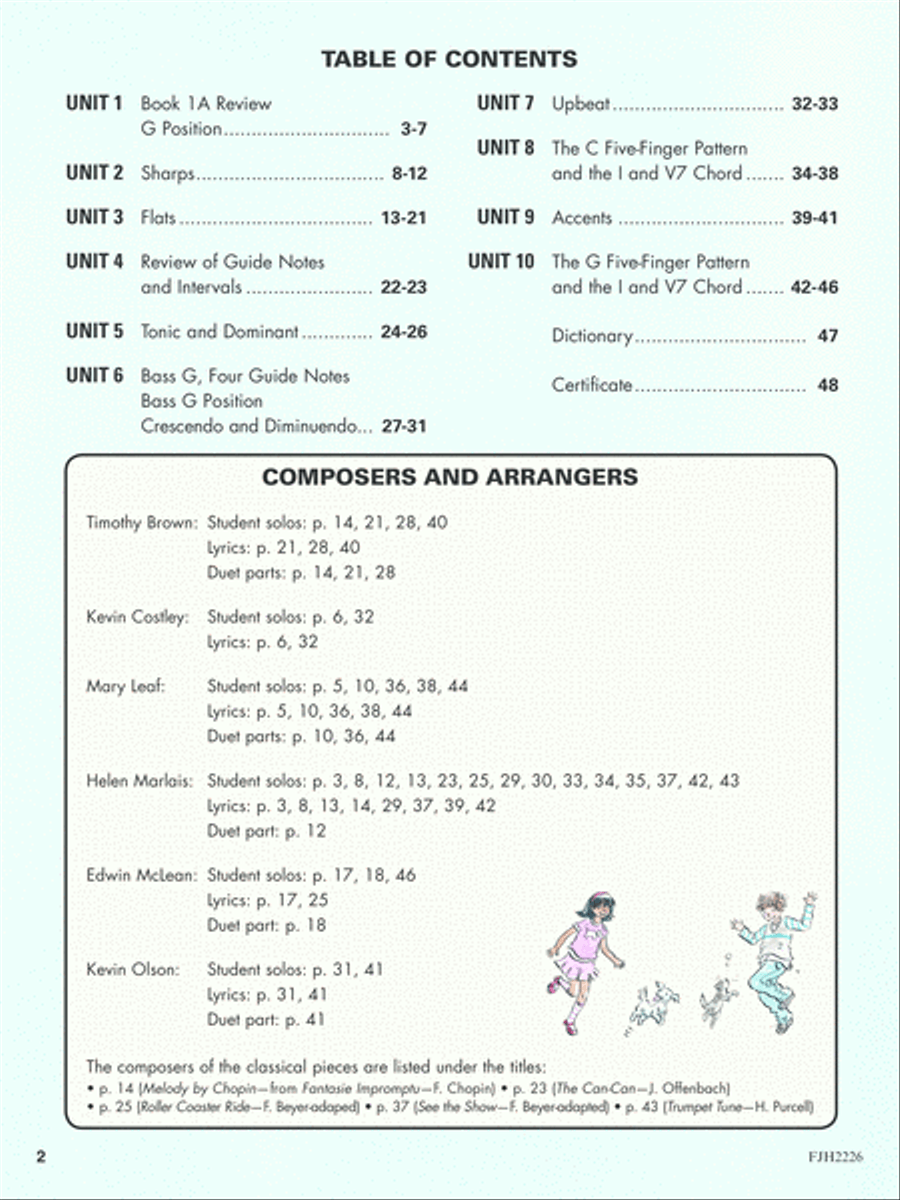 The All-in-One Approach to Succeeding at the Piano, Book 1B Piano Method scores gallery preview page 2
