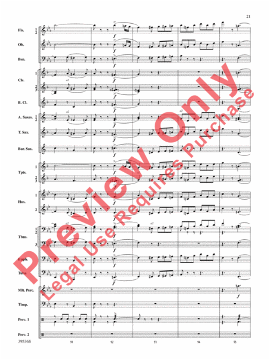 Screamers! Screamers! Concert Band scores gallery preview page 22