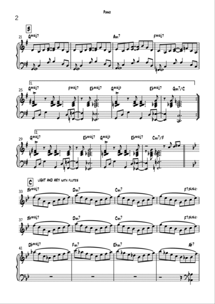Up, Up And Away Up, Up And Away Jazz Ensemble scores gallery preview page 2