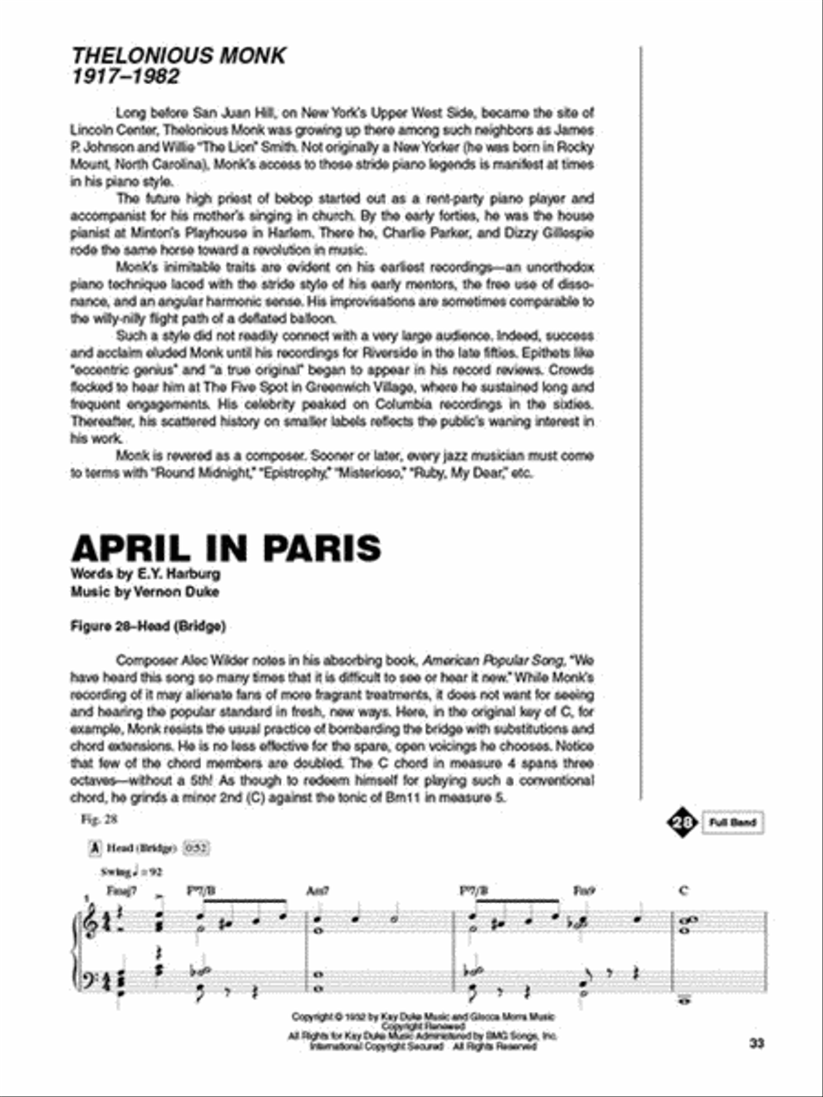 Best of Bebop Piano Piano Method scores gallery preview page 5