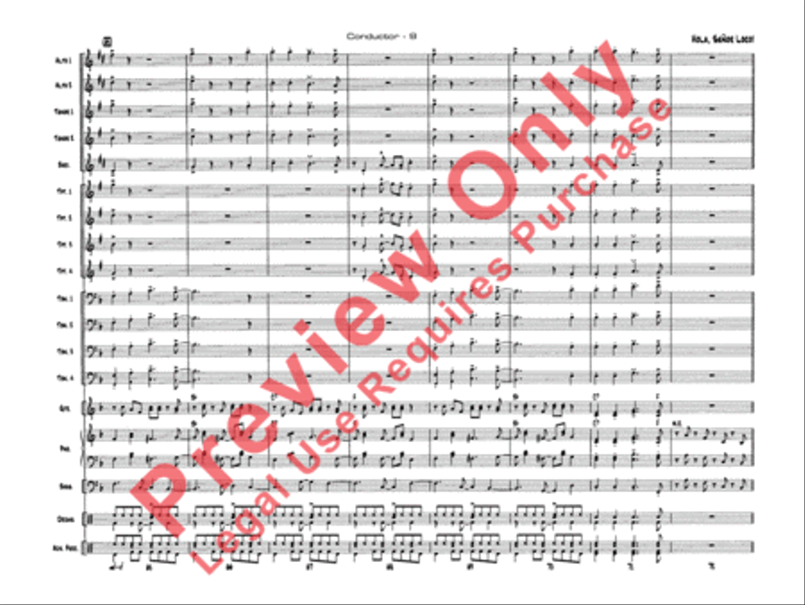 Hola, Señor Loco! Hola, Señor Loco! Jazz Ensemble scores gallery preview page 12