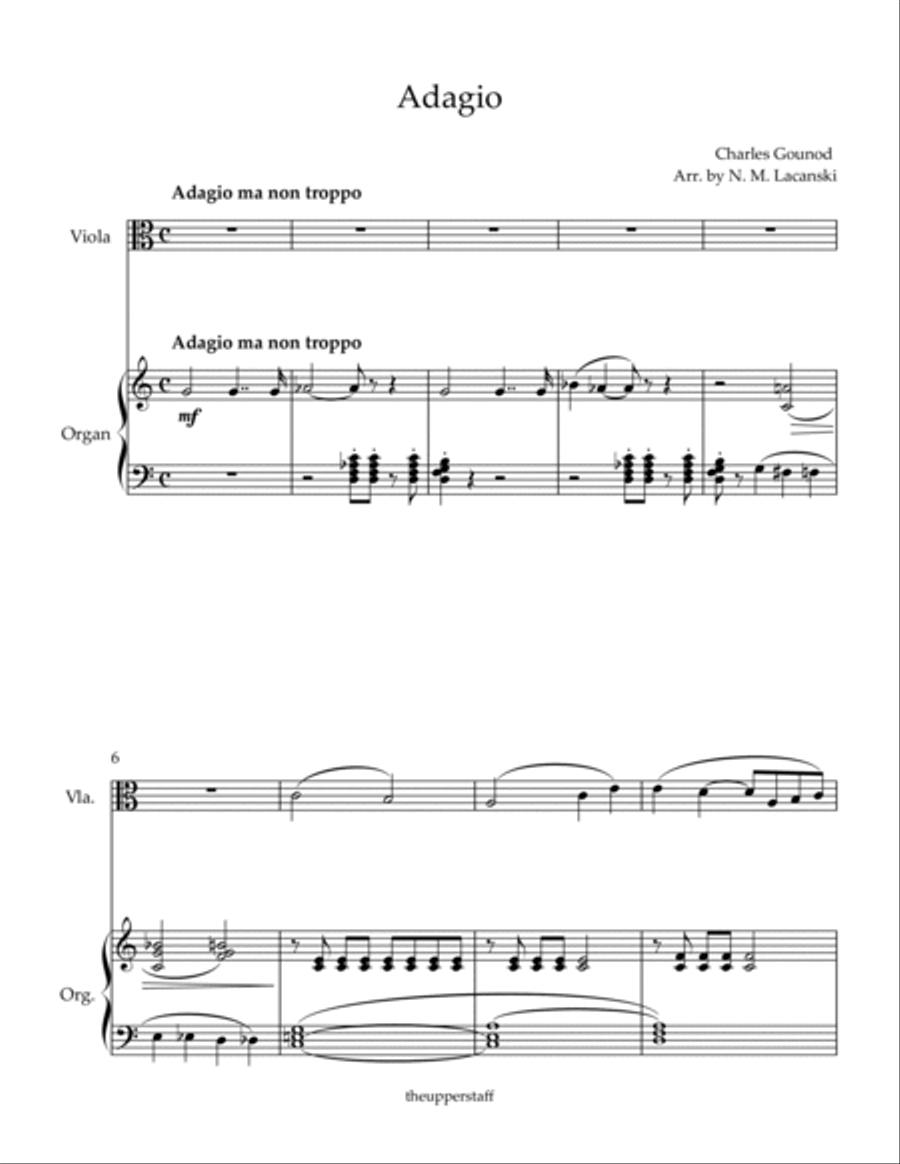 Adagio Adagio String Duet scores gallery preview page 2