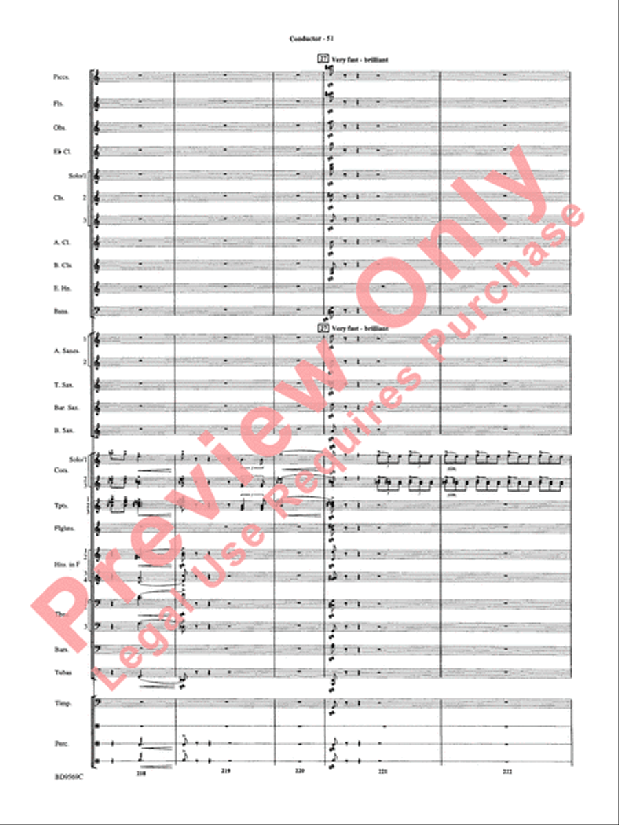 Jericho Concert Band scores gallery preview page 56