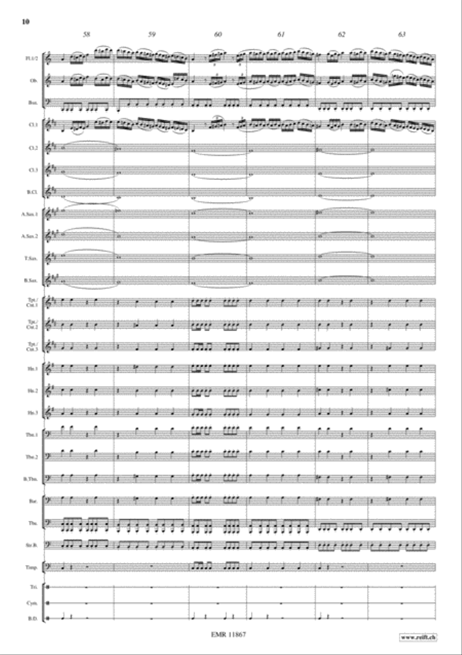 L'Italiana in Algeri Concert Band scores gallery preview page 11