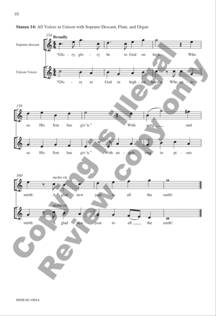 From Heaven Above 4-Part scores gallery preview page 10