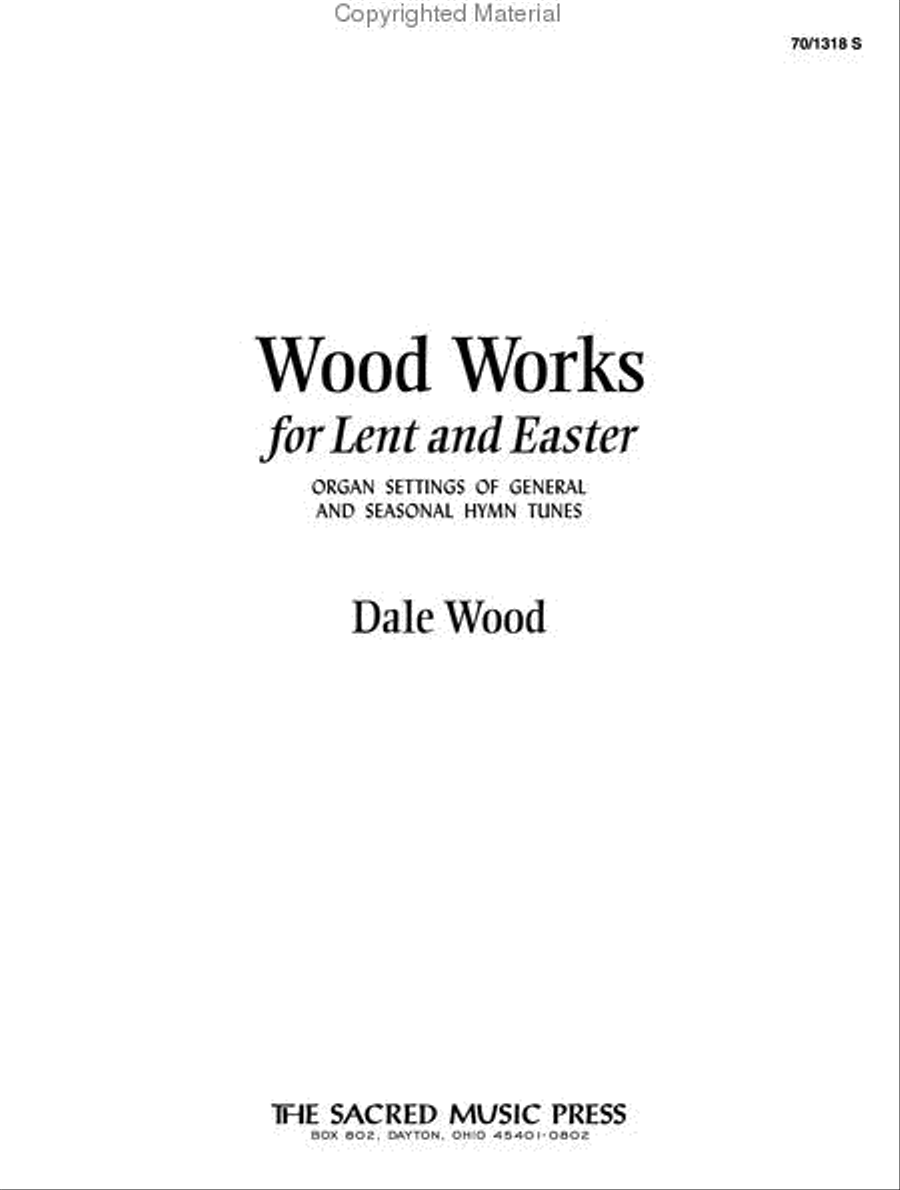 Wood Works for Lent and Easter Organ Solo scores gallery preview page 3