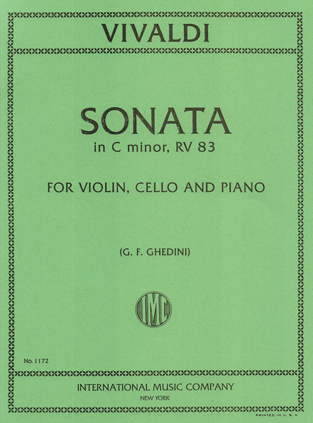 Sonata In C Minor, F. Xvi No. 1