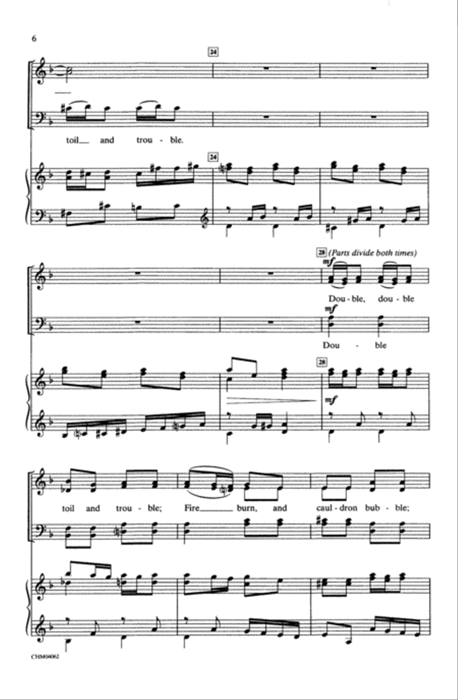 Double Trouble (from Harry Potter and the Prisoner of Azkaban) Choir scores gallery preview page 4