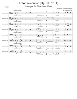 Stanford Choral Motet Op. 38 No. 1