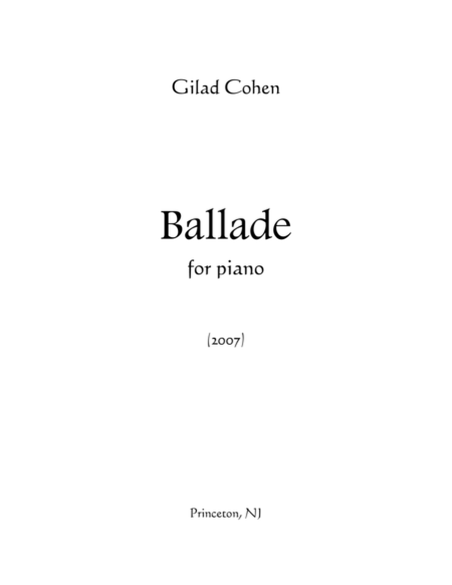 Ballade for Piano image number null