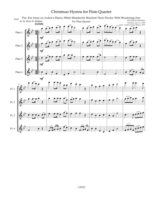Christmas Hymns for Flute Quartet