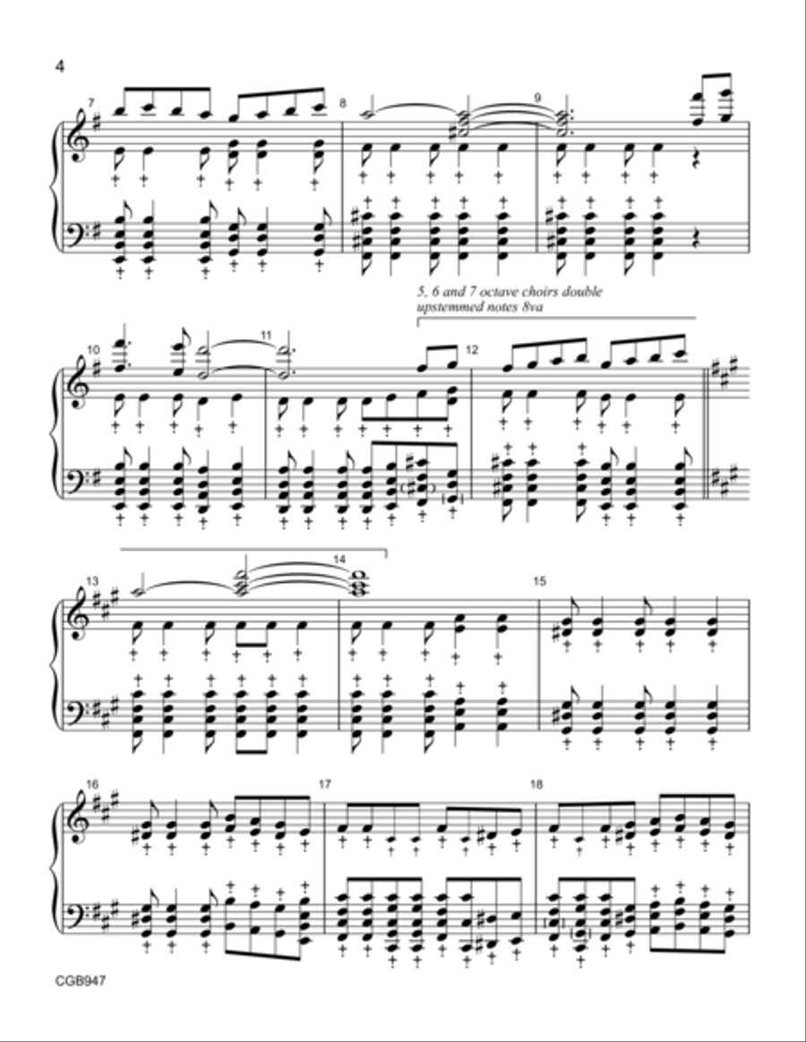 Spirit Dance Handbell Score Handbell Choir scores gallery preview page 3