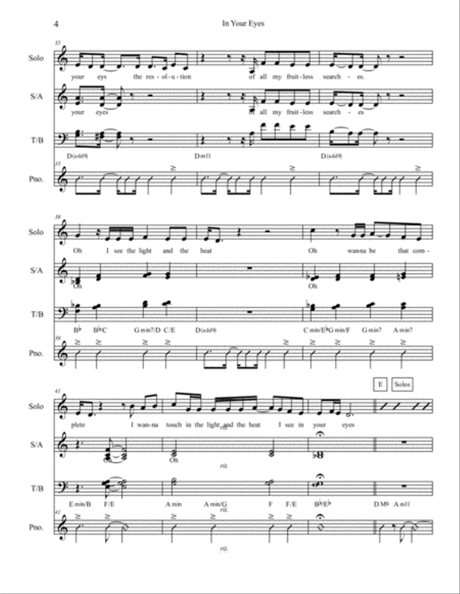 In Your Eyes 4-Part scores gallery preview page 4