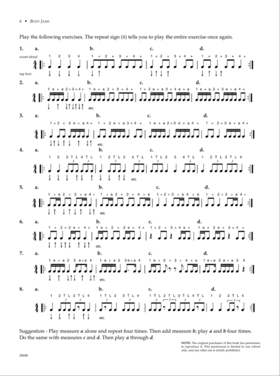 Body Jams Percussion scores gallery preview page 3
