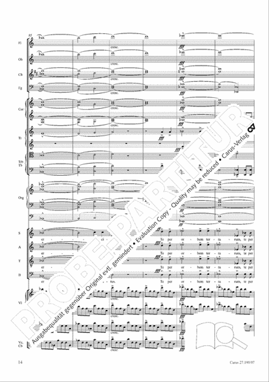 Te Deum 4-Part scores gallery preview page 22
