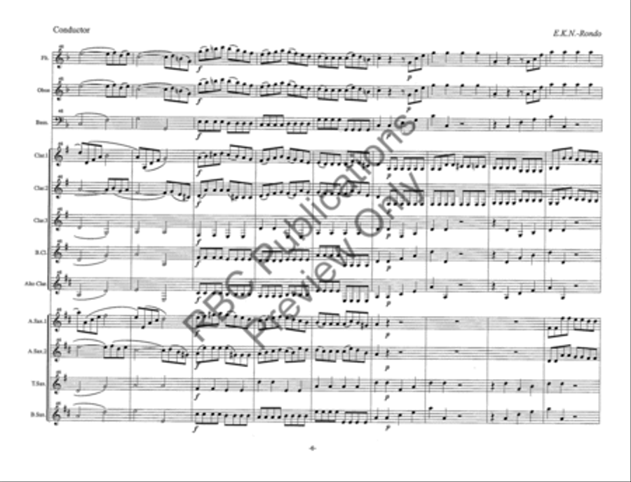 Eine Kleine Nachtmusik4Th Movement Woodwind Choir Octavo scores gallery preview page 8