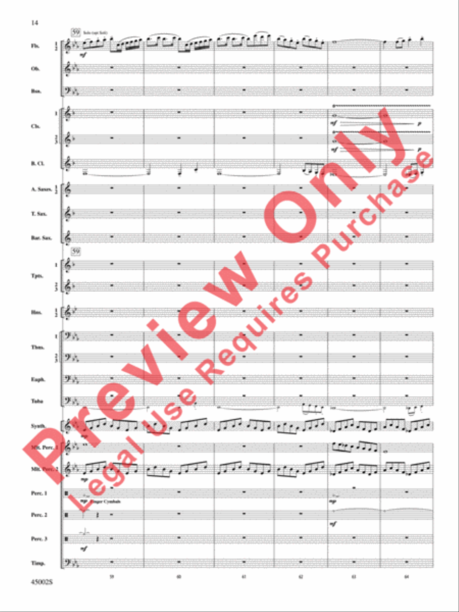 Winds of Change Concert Band scores gallery preview page 15