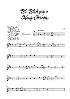 Book cover for We Wish you a Merry Christmas (for Clarinet)