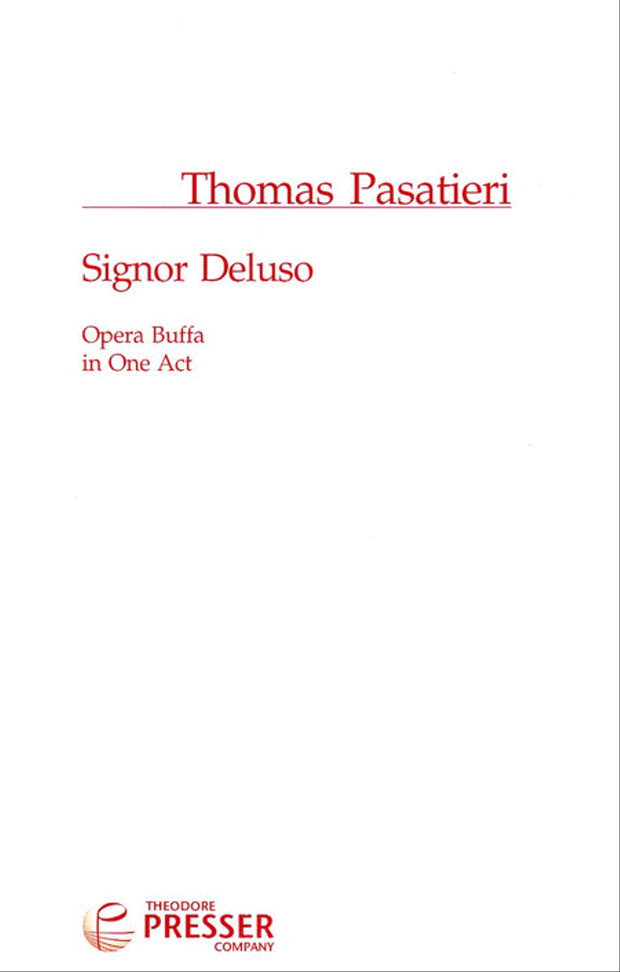 Signor Deluso English Horn scores gallery preview page 1