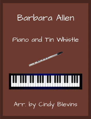 Barbara Allen, Piano and Tin Whistle (D)