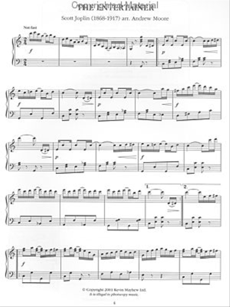 Easy to Play The Entertainer Easy Piano scores gallery preview page 2