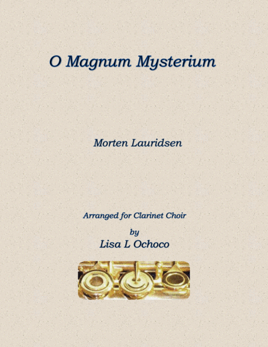 O Magnum Mysterium for Clarinet Choir image number null