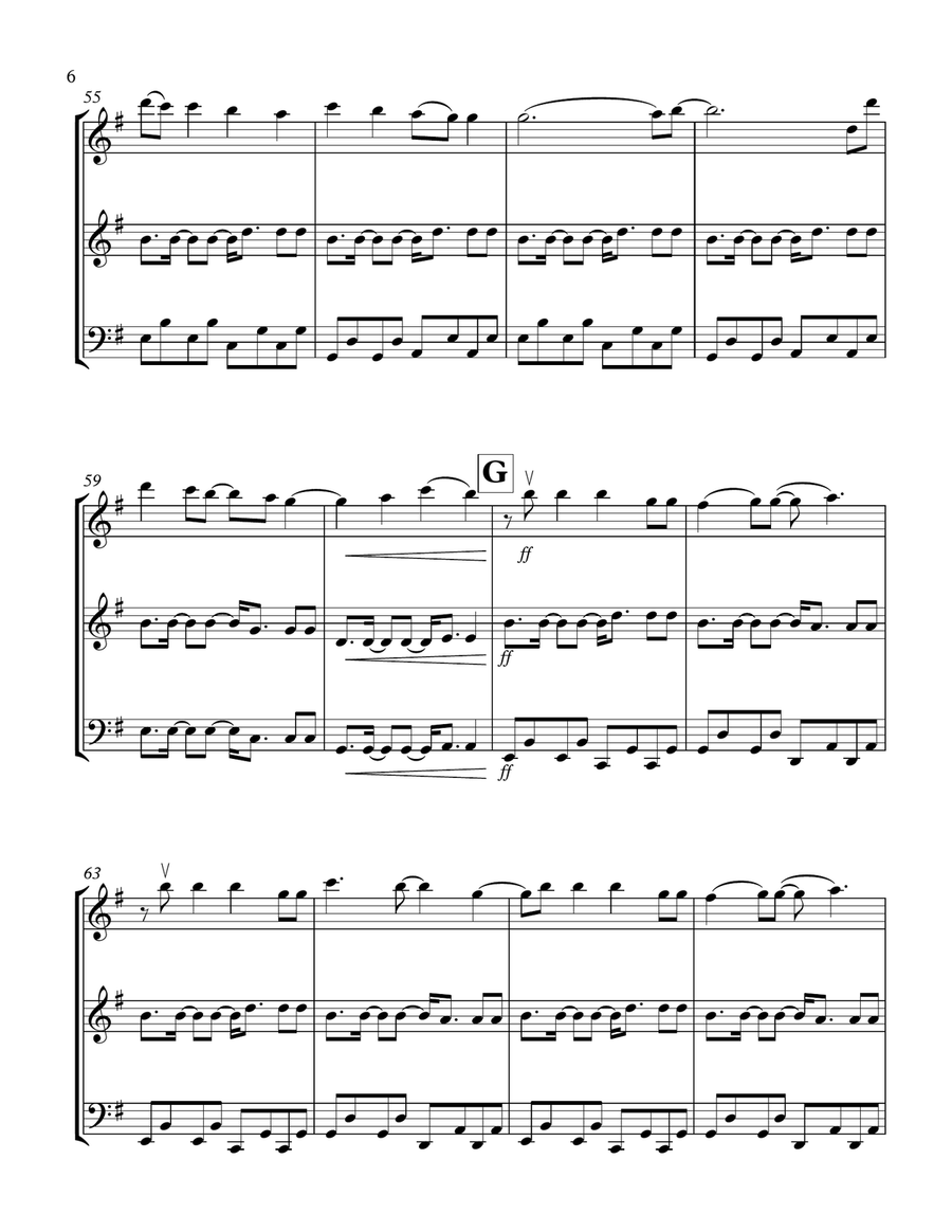 We Found Love String Trio scores gallery preview page 6