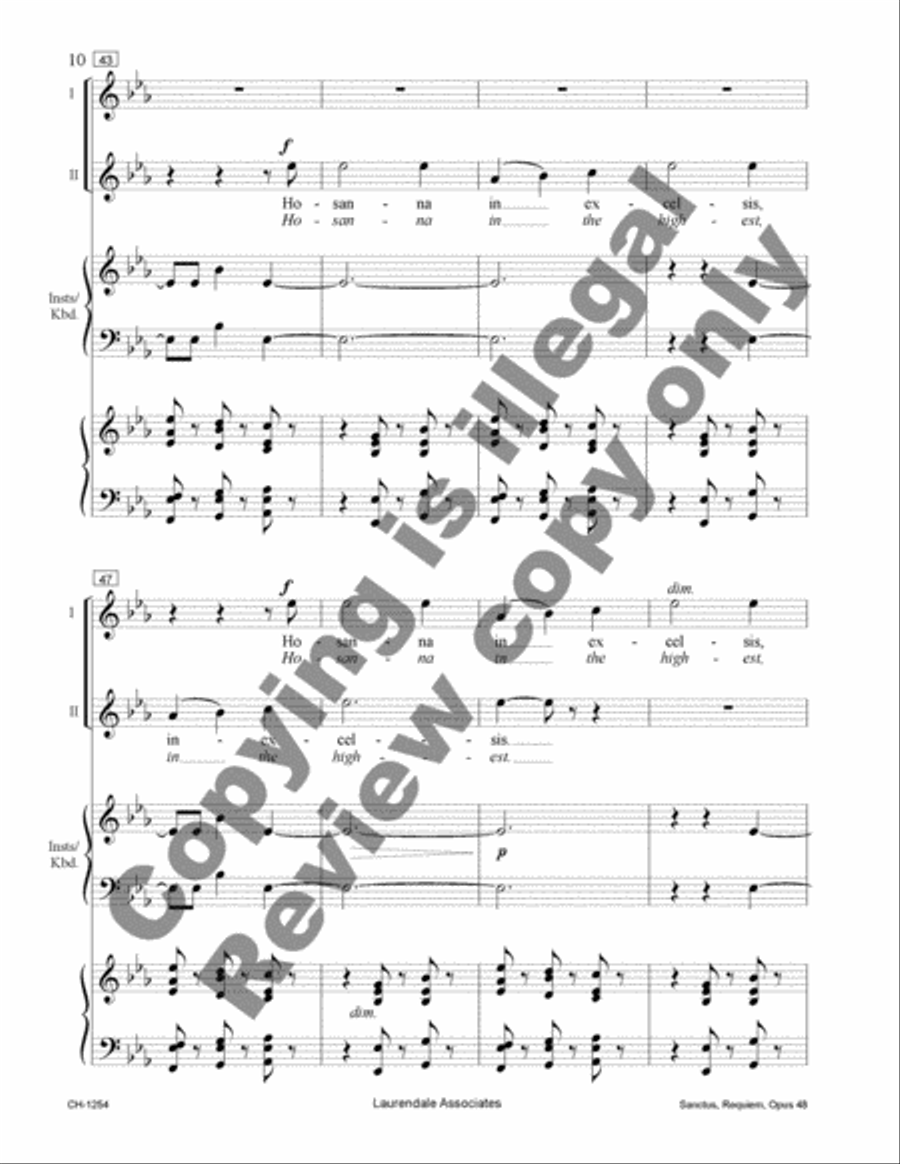 Sanctus Sanctus 2-Part scores gallery preview page 9