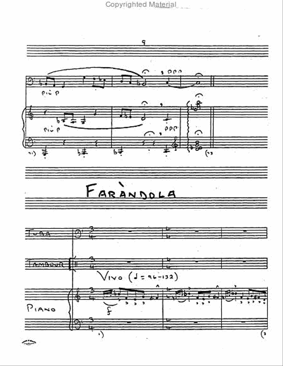 Prelude and Farandola Tuba scores gallery preview page 5