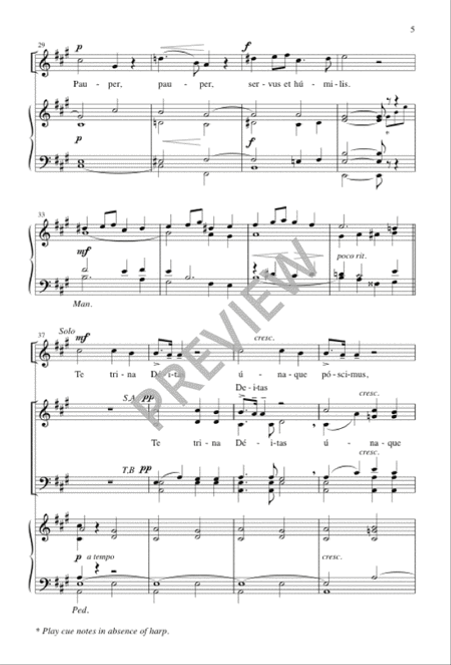 Panis Angelicus 4-Part scores gallery preview page 4