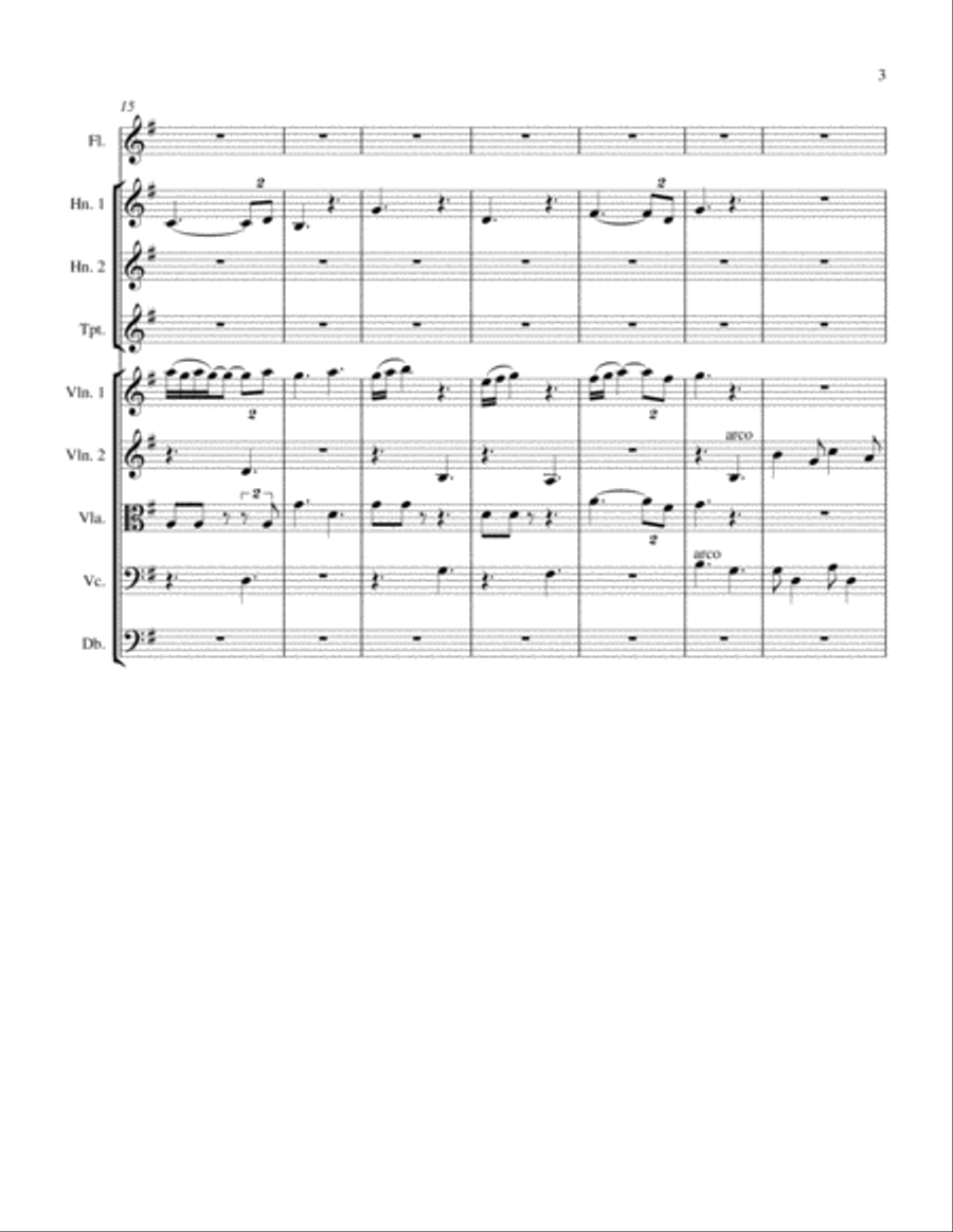 Sunrise Dance - orchestral piece (set of parts included) Full Orchestra scores gallery preview page 3