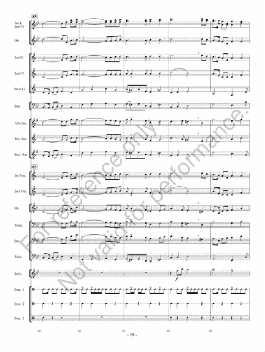 Courtly Procession And Dances Concert Band scores gallery preview page 20