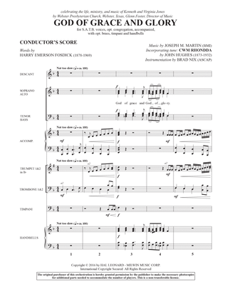 Book cover for God of Grace and Glory - Full Score