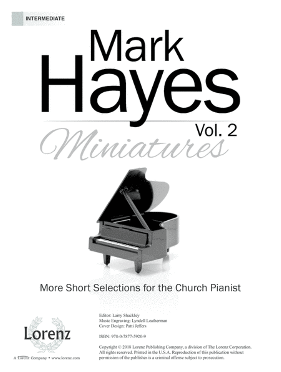 Mark Hayes Miniatures, Vol. 2 (Digital Delivery) Piano Solo scores gallery preview page 1