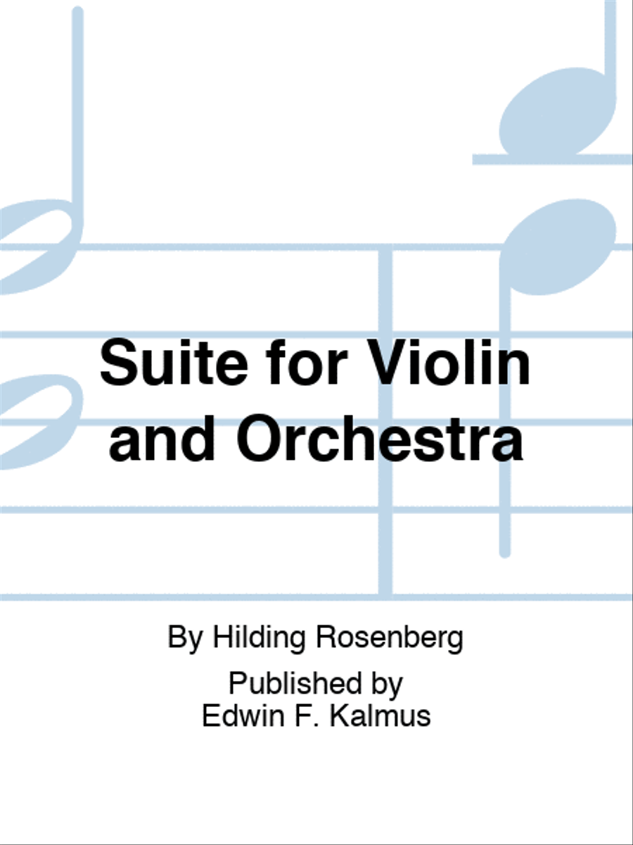 Suite for Violin and Orchestra