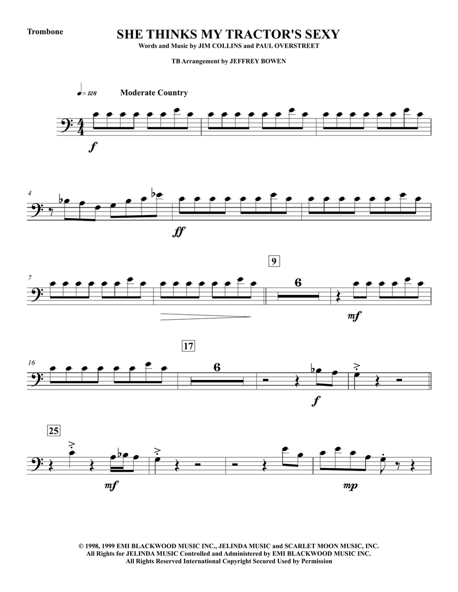 She Thinks My Tractor's Sexy Concert Band scores gallery preview page 4