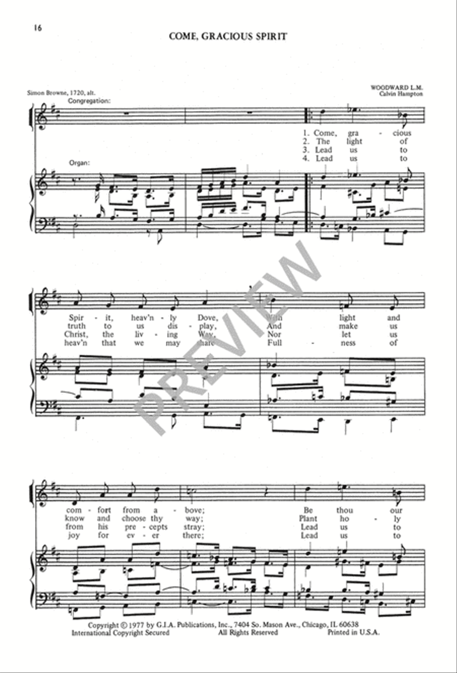 The Calvin Hampton Hymnary 4-Part scores gallery preview page 20
