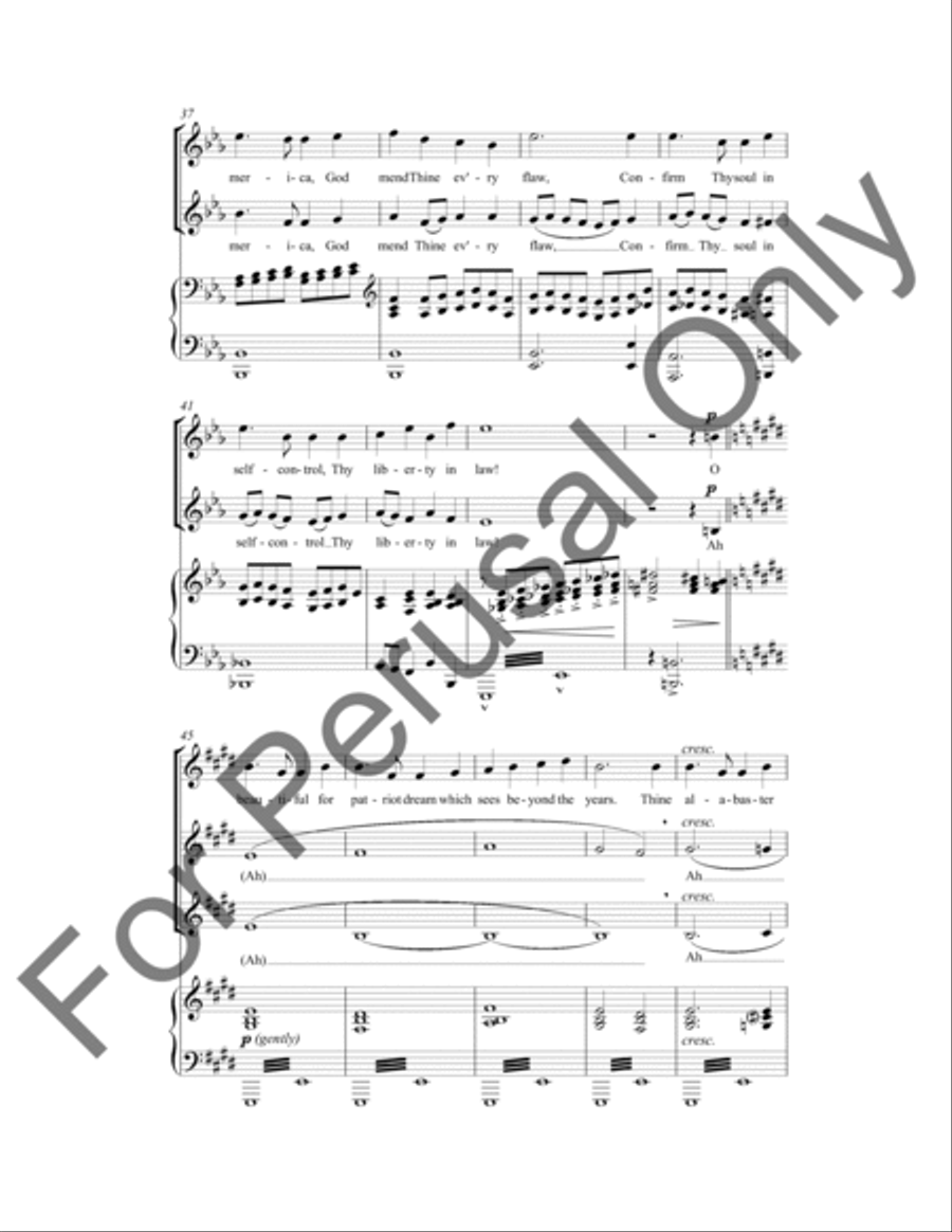 America The Beautiful SSA scores gallery preview page 5