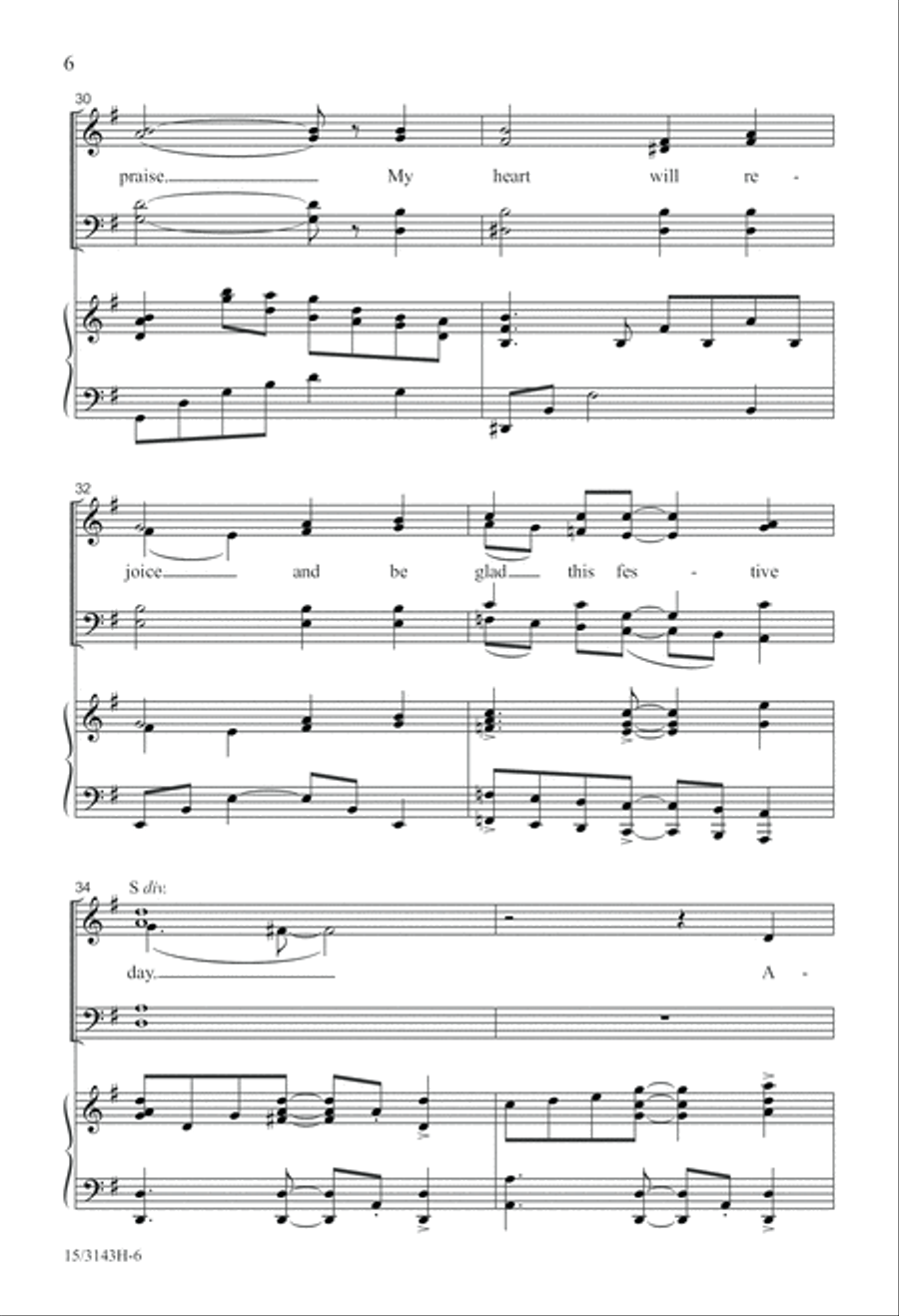 Awake, My Soul, and Sing! 4-Part scores gallery preview page 6