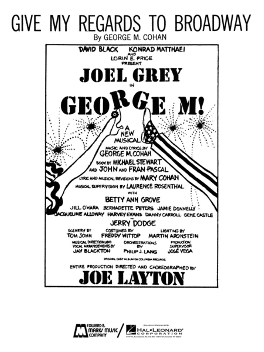 Give My Regards to Broadway Piano, Vocal, Guitar scores gallery preview page 1