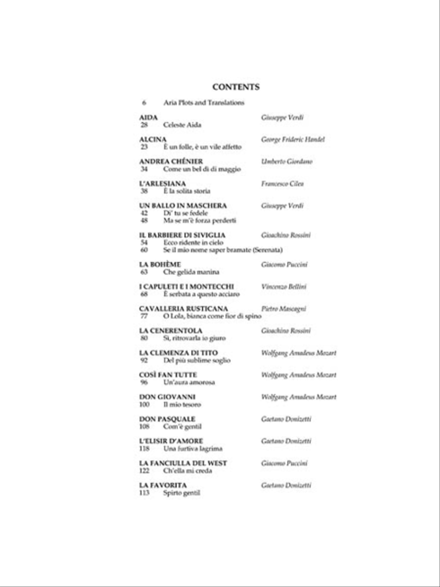 Anthology of Italian Opera Voice scores gallery preview page 2