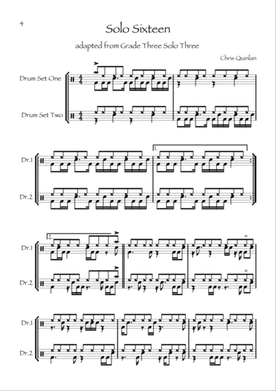 Drumset Duets Vol.2 Drum Set scores gallery preview page 4